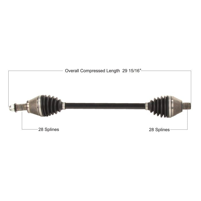 TYTANEUM Heavy Duty CV Axle for Polaris Rear Left/Right - Part POL-6087HD
