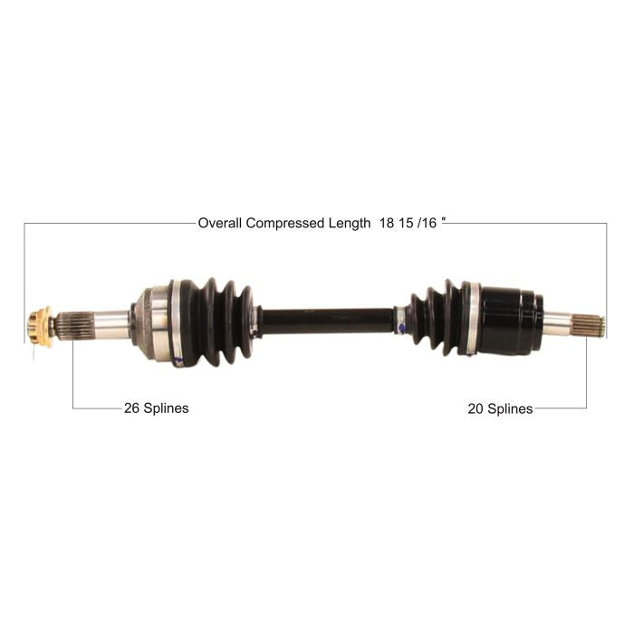 TYTANEUM Honda CV Axle Replacement - OE Quality Part HON-7054
