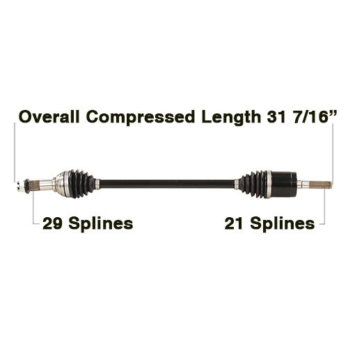 TYTANEUM Heavy Duty Replacement CV Axle for Can-Am – Model CAN-6080HD