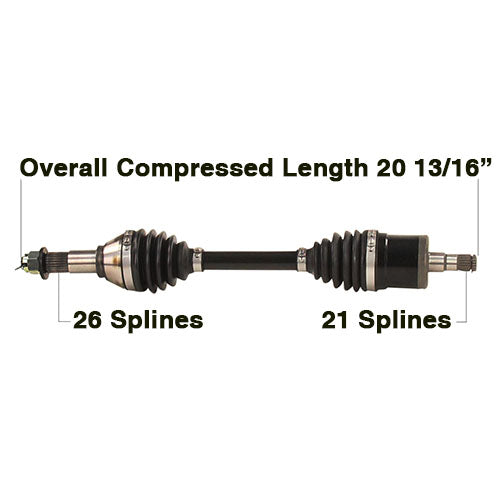 TYTANEUM Can-Am CV Axle Heavy Duty Replacement - Part Number CAN-6089HD