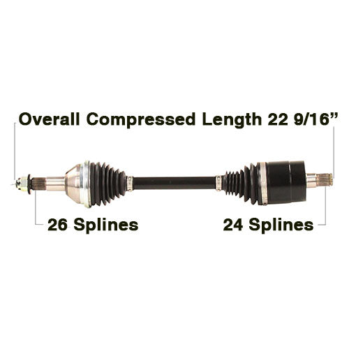 TYTANEUM CV Axle Heavy Duty Replacement for Can-Am - Part Number CAN-6091HD
