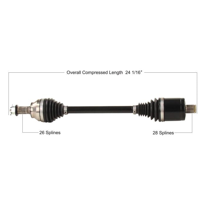 TYTANEUM CV Axle Heavy Duty Replacement for Polaris – Part POL-6091HD