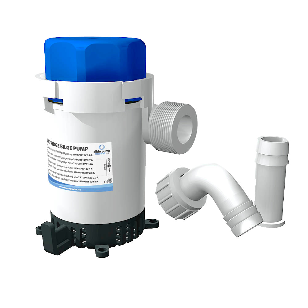 Albin Group Cartridge Bilge Pump 750GPH - 12V for Marine Boats