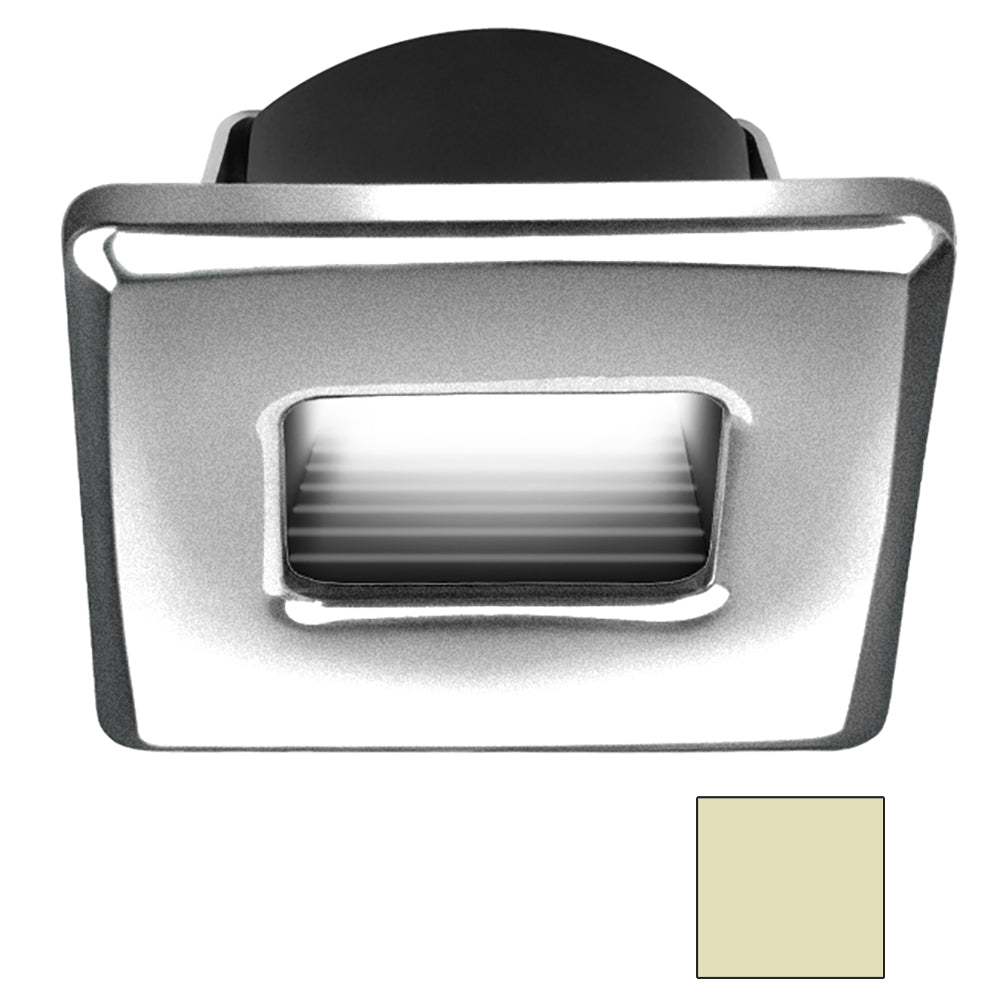 i2Systems Ember E1150Z-42CAB Snap-In LED Light, Brushed Nickel, Square, Warm White