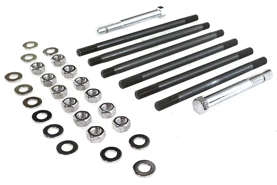 Colony Chrome Stock Engine Case Bolt Kit for Harley Davidson FL Models by Colony