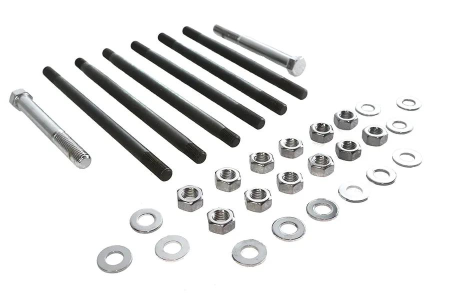 Colony Chrome Stock Engine Case Bolt Kit for Harley Davidson FL Models by Colony
