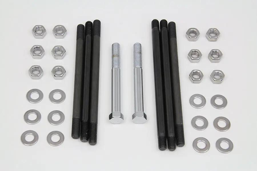 Colony Chrome Stock Engine Case Bolt Kit for Harley Davidson FL and FX Models by Colony