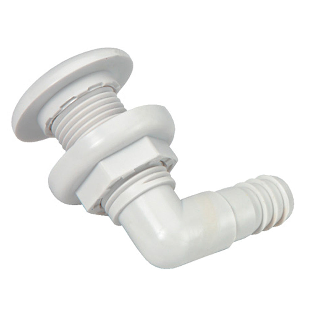 Johnson Pump 75035-00 3/4-Inch White 90-Degree Thru-Hull Connector