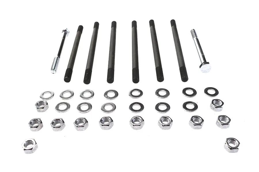 Colony Chrome Stock Engine Case Bolt Kit for Harley Davidson FL & FX Models by Colony