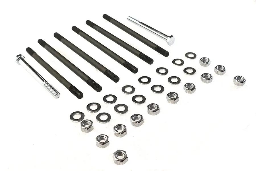 Colony Chrome Stock Engine Case Bolt Kit for Harley Davidson FL & FX Models by Colony