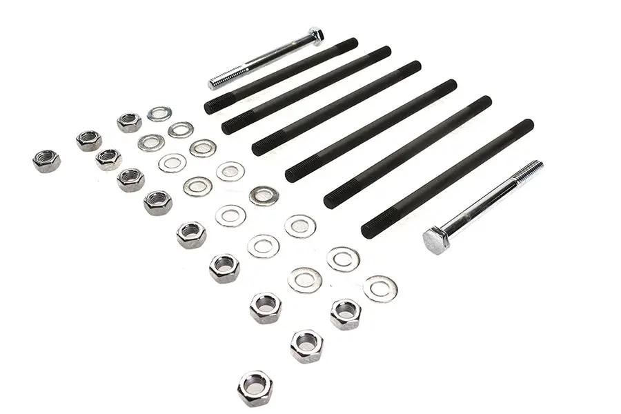 Colony Chrome Stock Engine Case Bolt Kit for Harley Davidson FL & FX Models by Colony
