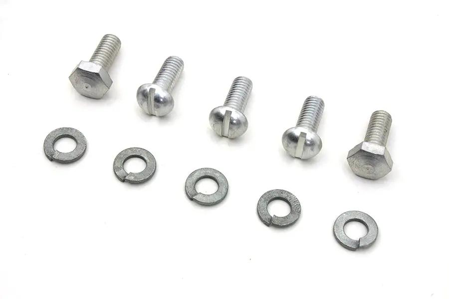 Colony Cadmium Circuit Breaker Screws Set for Harley Davidson EL and FL Models by Colony