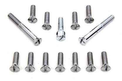 Colony Chrome Transmission Top Cover Screw Kit for Harley Davidson FL Models by Colony