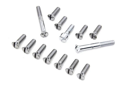 Colony Chrome Transmission Top Cover Screw Kit for Harley Davidson FL Models by Colony