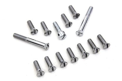 Colony Chrome Transmission Top Cover Screw Kit for Harley Davidson FL Models by Colony