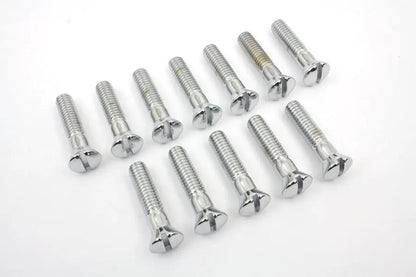 Colony Chrome Cam Cover Stock Slotted Screws for Harley Davidson EL & FL Models by Colony
