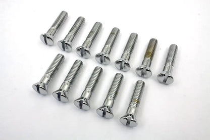 Colony Chrome Cam Cover Stock Slotted Screws for Harley Davidson EL & FL Models by Colony