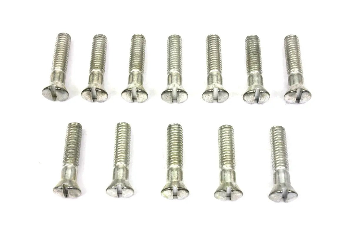 Colony Cadmium Cam Cover Stock Slotted Screws for Harley Davidson EL and FL Models by Colony