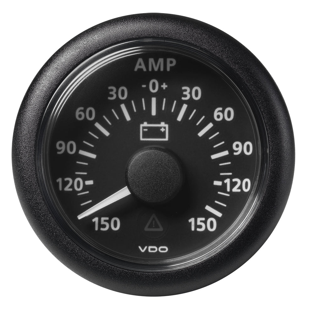 Veratron 52mm ViewLine Battery Status Gauge -150/+150 Amp with Black Dial and Bezel