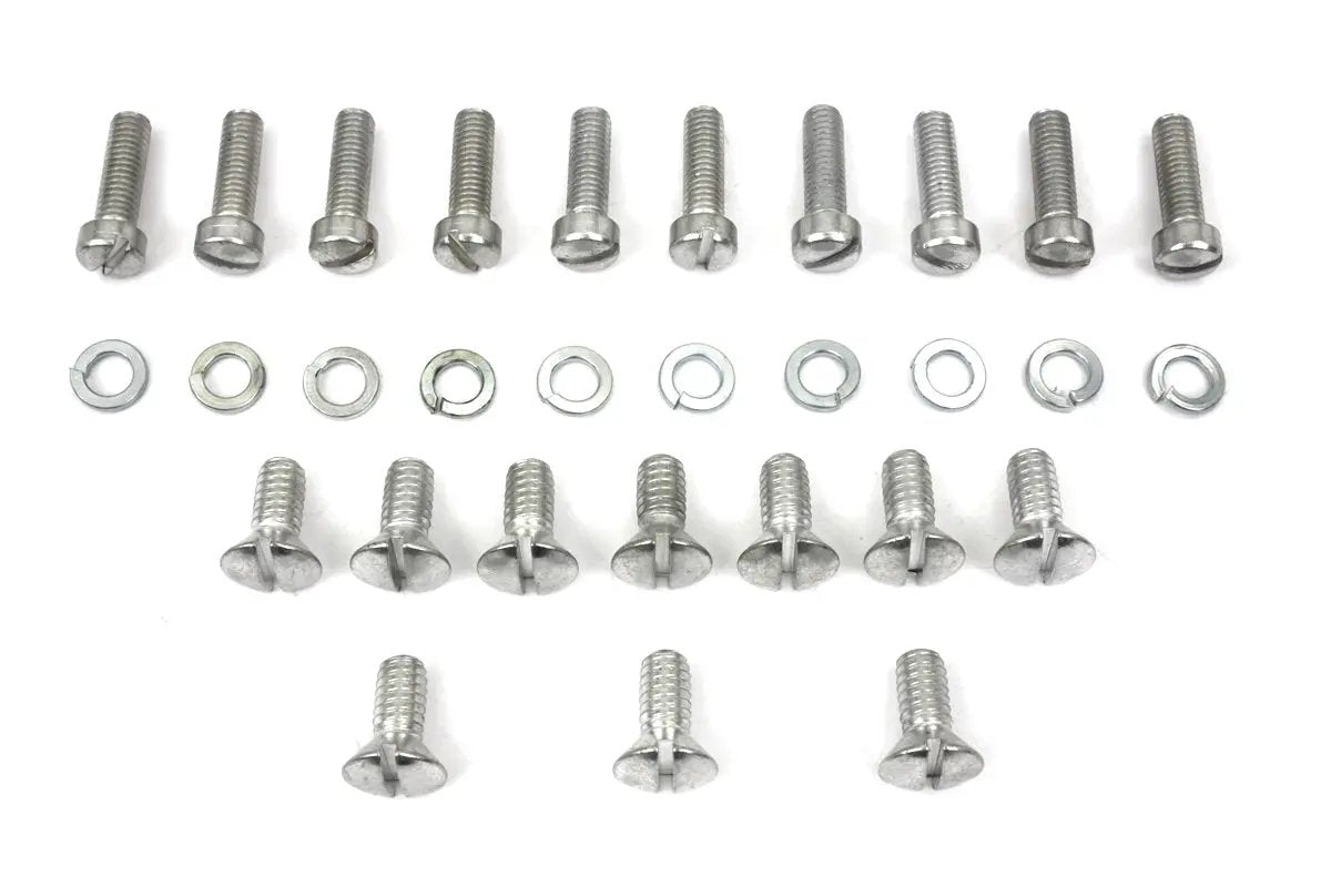 Colony Cadmium Outer Primary Cover Screw Set for Harley Davidson EL and FL Models by Colony