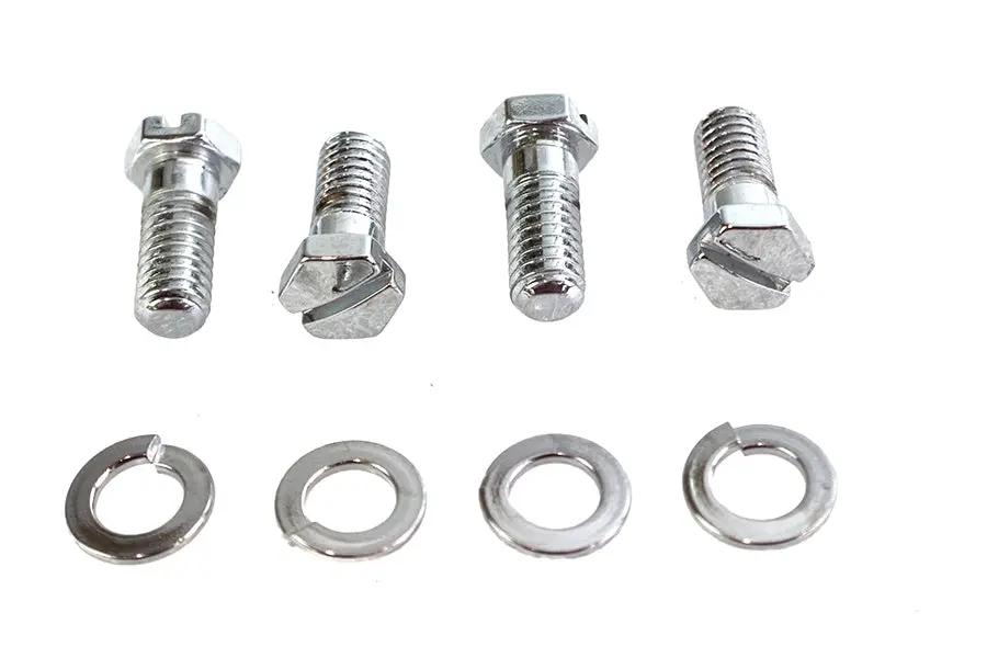 Colony Chrome Stock Carburetor Mount Screws for Harley Davidson FL Models by Colony