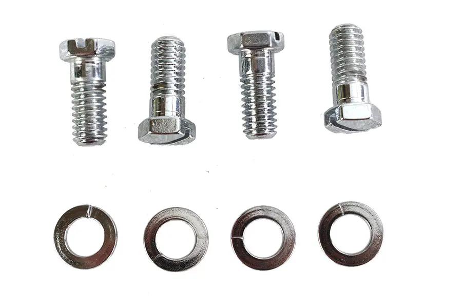 Colony Chrome Stock Carburetor Mount Screws for Harley Davidson FL Models by Colony