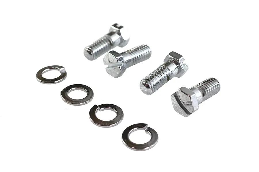 Colony Chrome Stock Carburetor Mount Screws for Harley Davidson FL Models by Colony