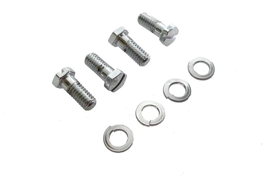 Colony Chrome Stock Carburetor Mount Screws for Harley Davidson FL Models by Colony