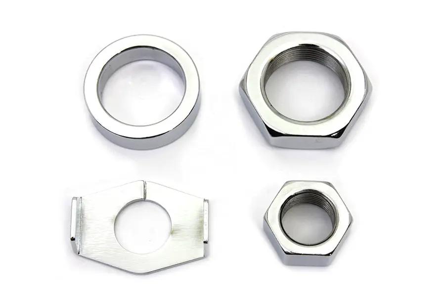 Colony Chrome Rear Axle Nut and Lock Kit for Harley Davidson 1936-1945 Big Twin Models by Colony
