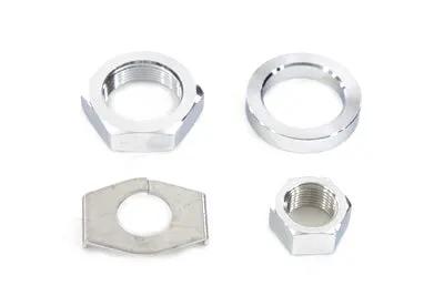 V-Twin Chrome Rear Axle Nut and Lock Kit for Harley Davidson (Part #71147) by V-Twin