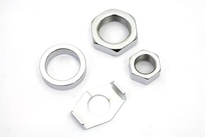 Colony Chrome Rear Axle Nut and Lock Kit for Harley Davidson 1936-1945 Big Twin Models by Colony