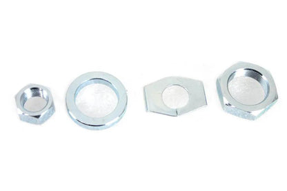 V-Twin Zinc Rear Axle Nut and Lock Kit for Harley Davidson EL and FL Models by V-Twin