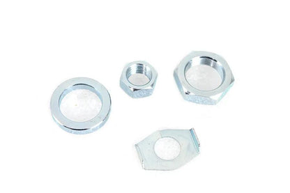 V-Twin Zinc Rear Axle Nut and Lock Kit for Harley Davidson EL and FL Models by V-Twin