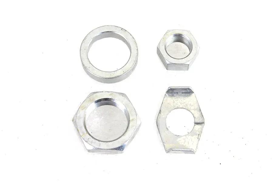 Colony Cadmium Rear Axle Nut and Lock Kit for Harley Davidson 1936-1945 EL and FL Models by Colony