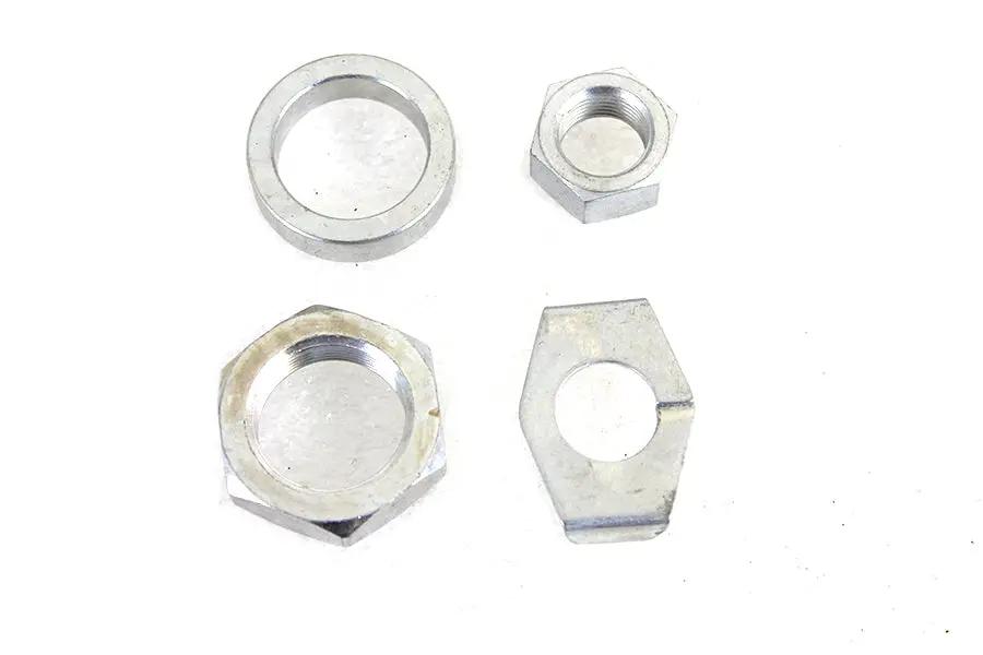 Colony Cadmium Rear Axle Nut and Lock Kit for Harley Davidson 1936-1945 EL and FL Models by Colony
