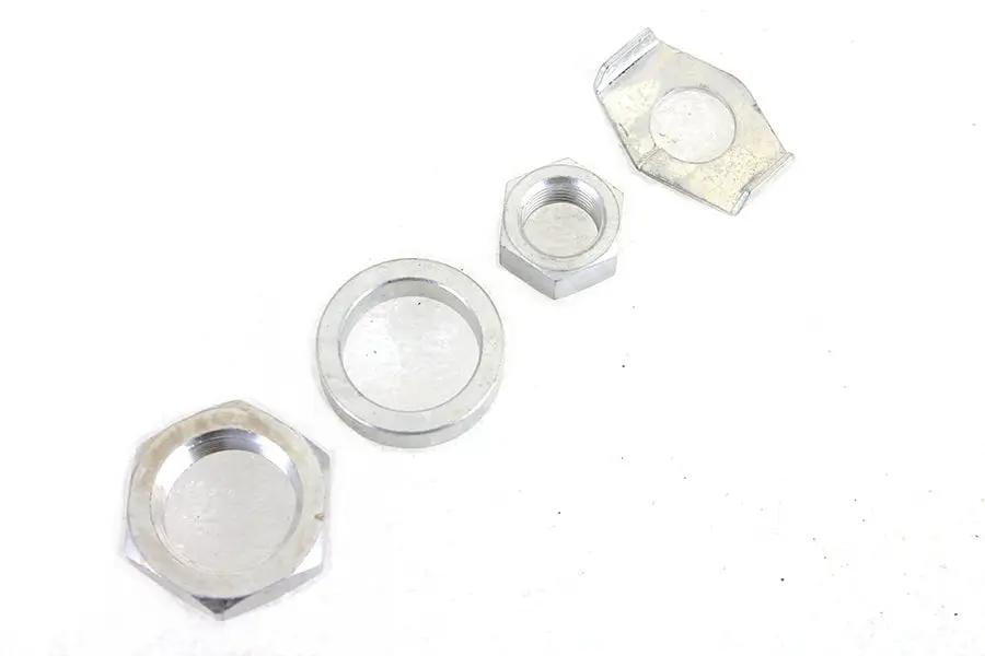 Colony Cadmium Rear Axle Nut and Lock Kit for Harley Davidson 1936-1945 EL and FL Models by Colony