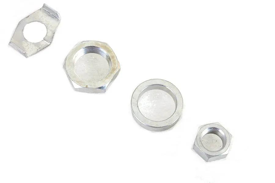 Colony Cadmium Rear Axle Nut and Lock Kit for Harley Davidson 1936-1945 EL and FL Models by Colony