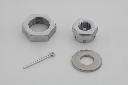 V-Twin Chrome Front Axle Nut Kit for Harley Davidson G 1930-1939