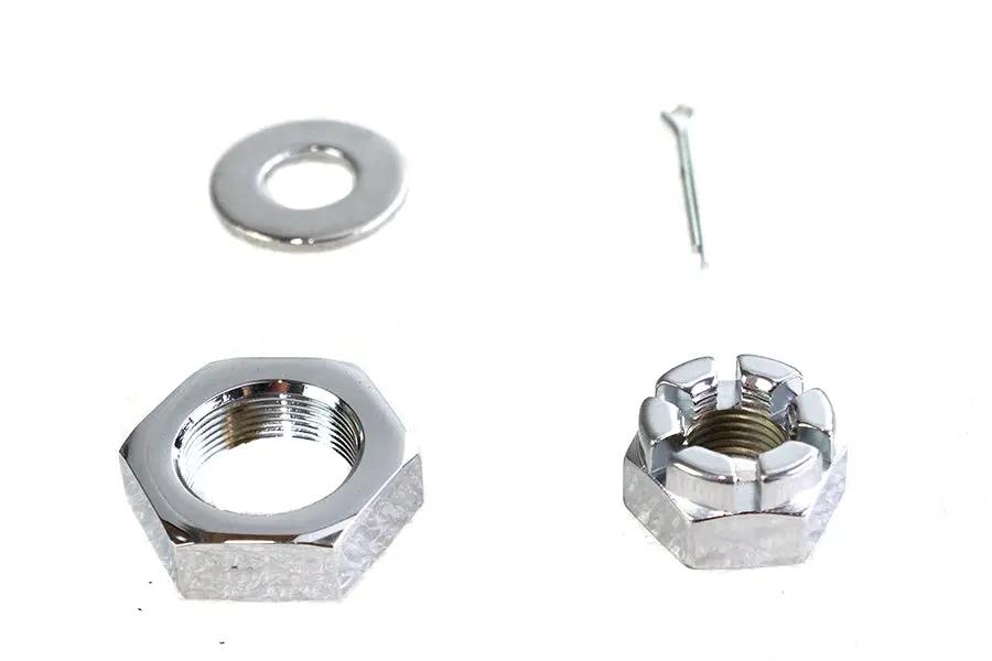 Colony Chrome Front Axle Nut Kit for Harley Davidson G (1930-1939) by Colony