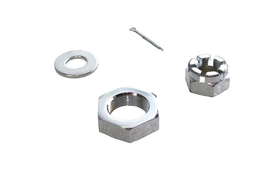Colony Chrome Front Axle Nut Kit for Harley Davidson G (1930-1939) by Colony