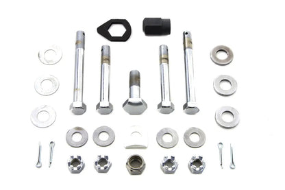 Colony Chrome Upper and Lower Motor Mount Bolt Kit for Harley Davidson EL and FL Models by Colony
