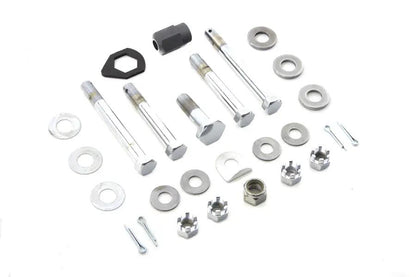 Colony Chrome Upper and Lower Motor Mount Bolt Kit for Harley Davidson EL and FL Models by Colony