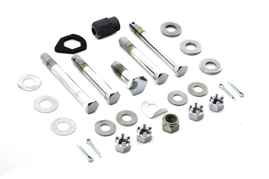 Colony Chrome Upper and Lower Motor Mount Bolt Kit for Harley Davidson EL and FL Models by Colony
