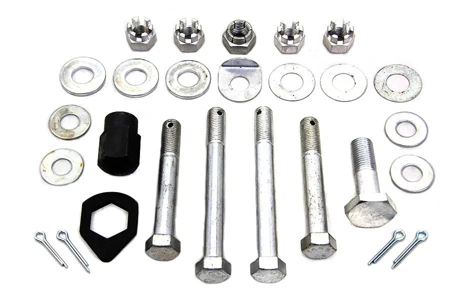 Colony Cadmium Upper and Lower Motor Mount Bolt Kit for Harley Davidson EL and FL Models by Colony