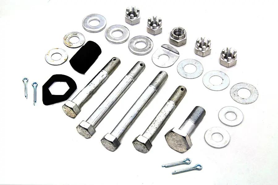 Colony Cadmium Upper and Lower Motor Mount Bolt Kit for Harley Davidson EL and FL Models by Colony