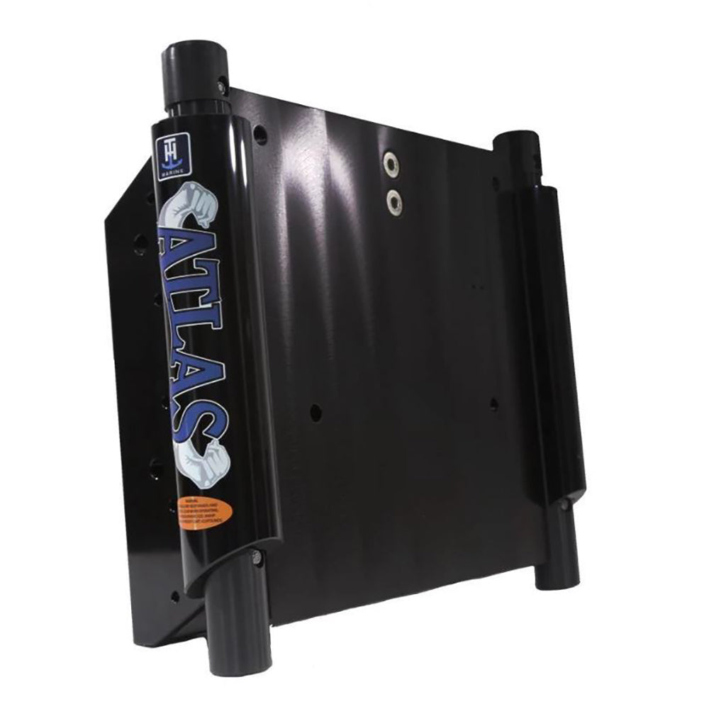 T-H Marine ATLAS 4-Inch Set Back Hydraulic Jack Plate - Gloss Black Anodized