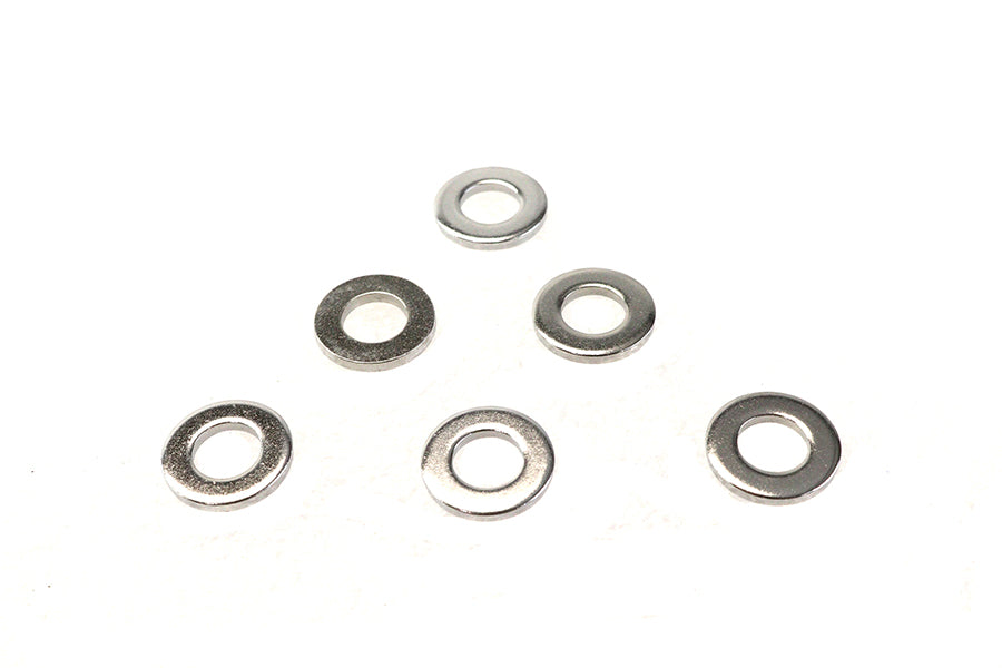 Colony Chrome Flat Washer 3/8 inch ID – Standard Type, Pack of 6