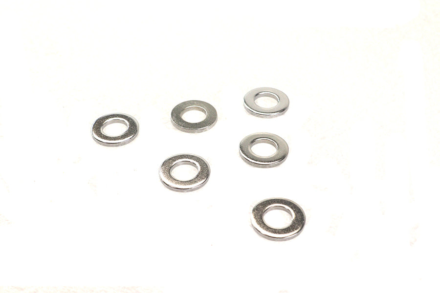 Colony Chrome Flat Washer 3/8 inch ID – Standard Type, Pack of 6