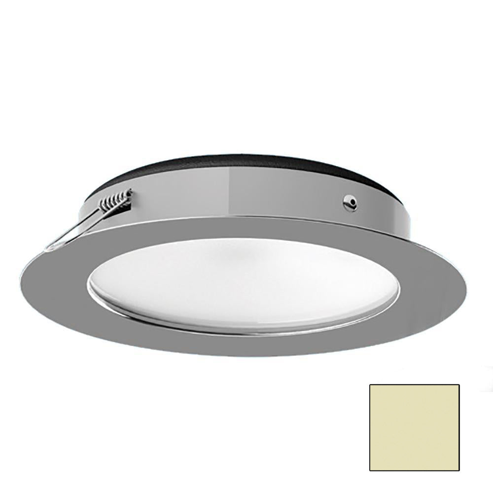 I2Systems Inc Apeiron Pro XL A526 6W Spring Mount Marine LED Light - Warm White, Polished Chrome Finish
