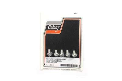 Colony Cadmium Wheel Hub Star Screws for Harley Davidson EL & FL (1936-1945)